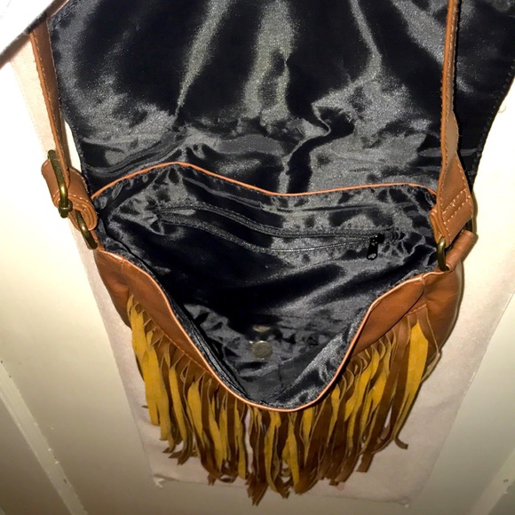 Leather fringe boho bag - Picture 6 of 6